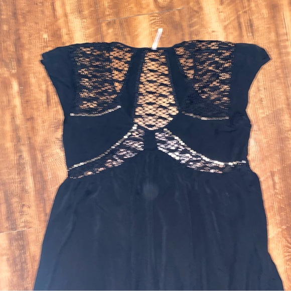 Free People Black San Jose‎ Maxi Dress XS - Picture 7 of 9
